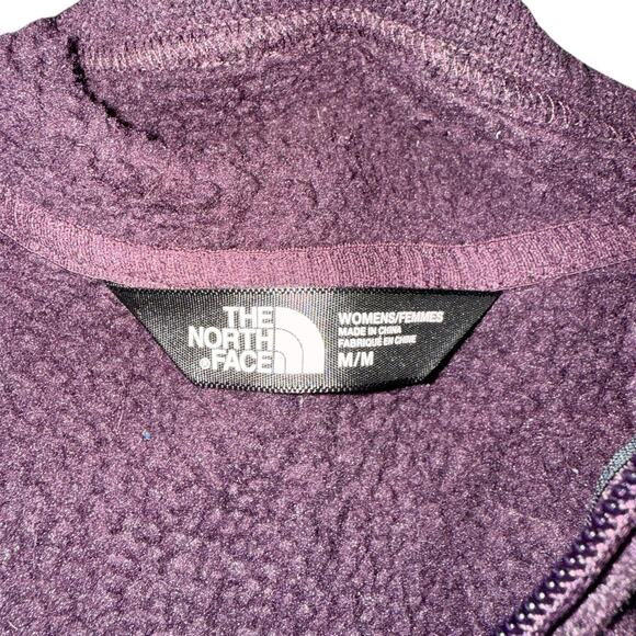 The North Face Sz‎ M 1.4 Zip Pullover Fleece Lined Coze Outdoor Cabincore - Picture 3 of 9